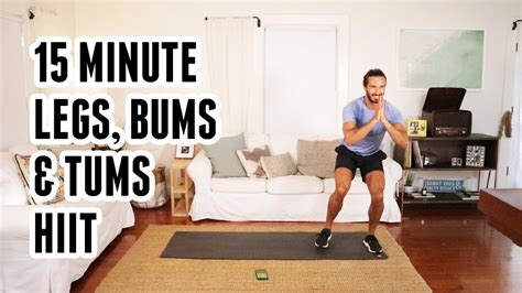 15 Minute Legs, Bums & Tums HIIT Workout .